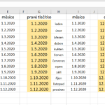 Excel - vkládání kalendářních a textových řad