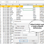 Excel - nalezení jedinečných záznamů
